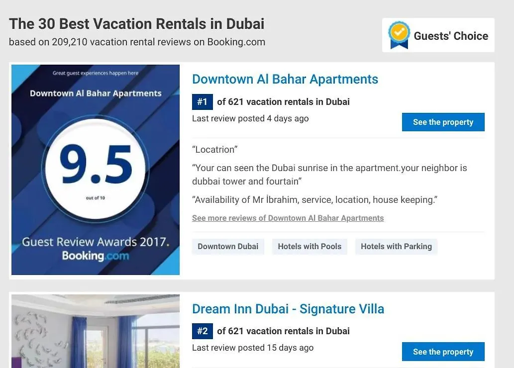 Downtown Al Bahar Apartments Dubai